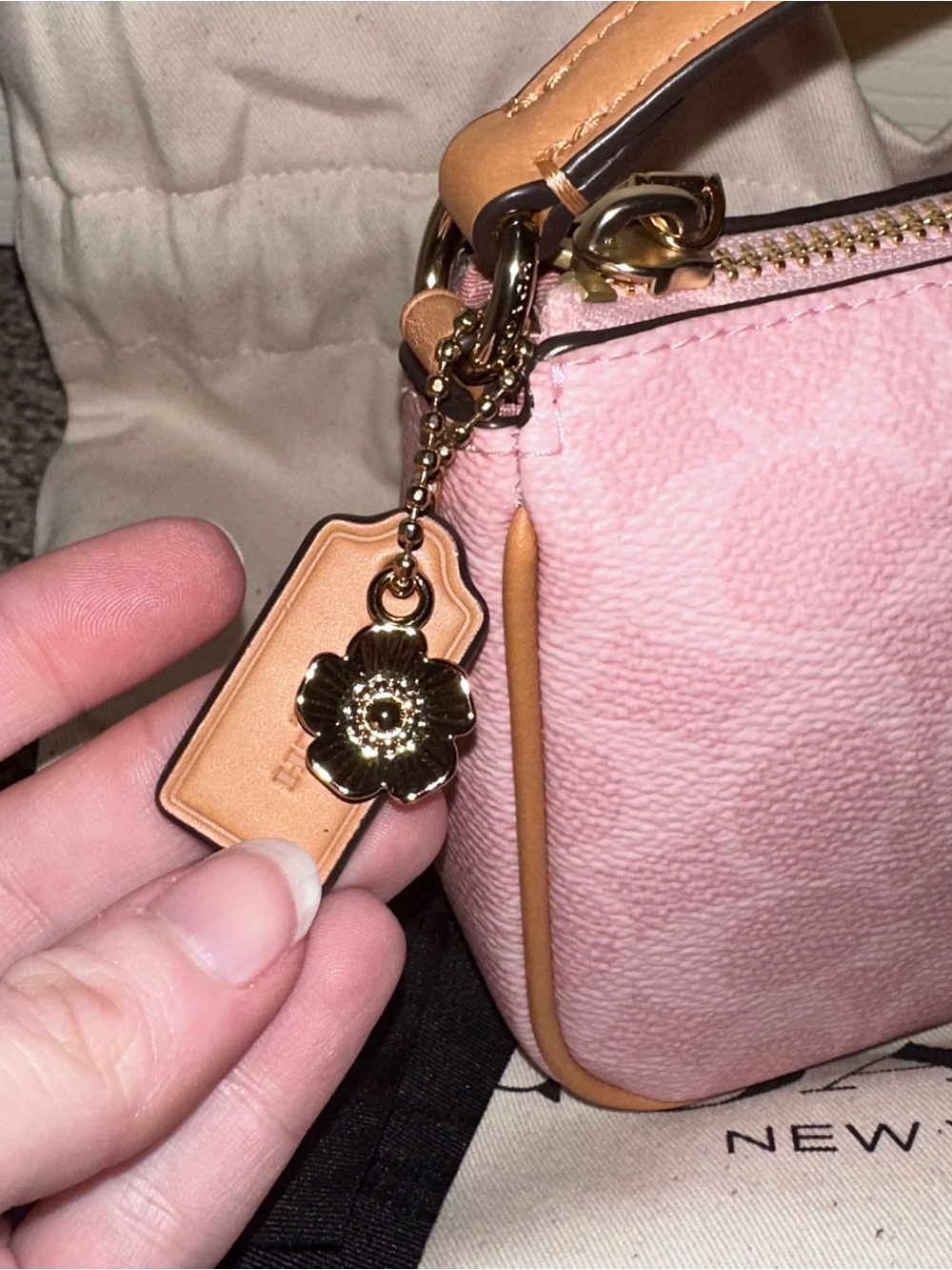 Coach Powder Pink Nolita 19 - Picture 4 of 7